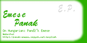 emese panak business card